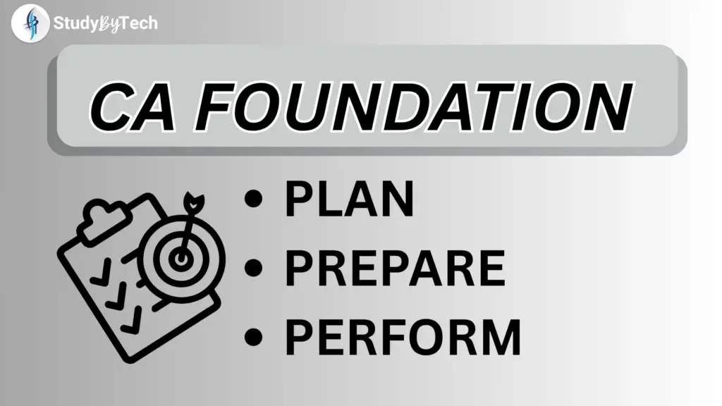 CA FOUNDATION PLAN, PERPRATION AND PERFORM