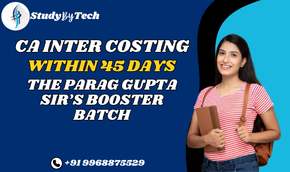 CA Inter Costing within 45 Days