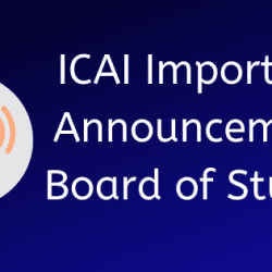 ICAI Important Announcement Board of Studies
