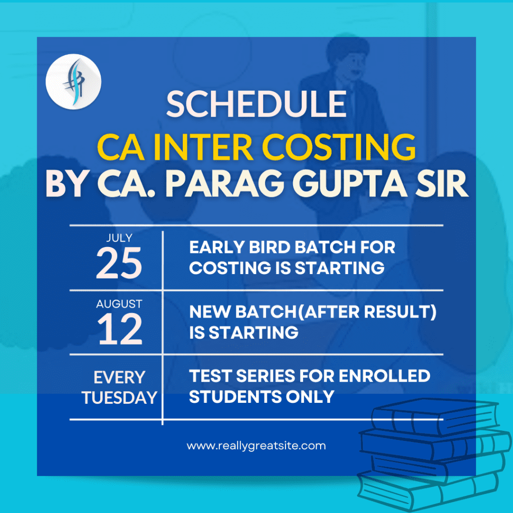 CA Inter Costing New Syllabus 2024