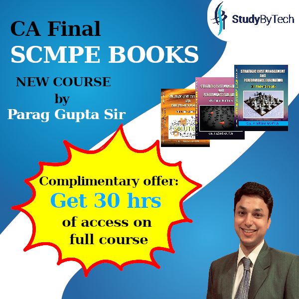 CA Final Costing SCMPE Self Study Books by Parag Gupta Sir