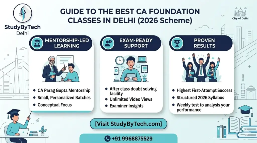Best CA Foundation classes in Delhi- StudyByTech