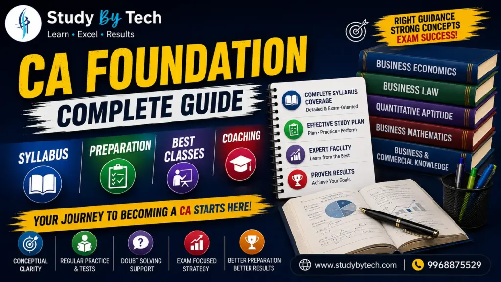 CA Foundation: Syllabus, Preparation, Best Classes & Coaching