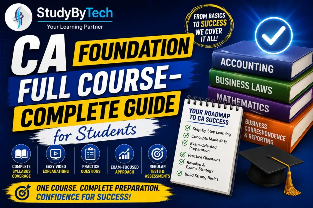 ca foundation full course for sept & jan attempt 2026- 2027
