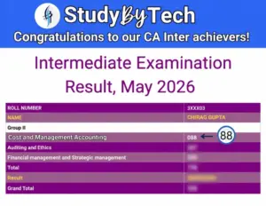 CA Inter Result May 2026