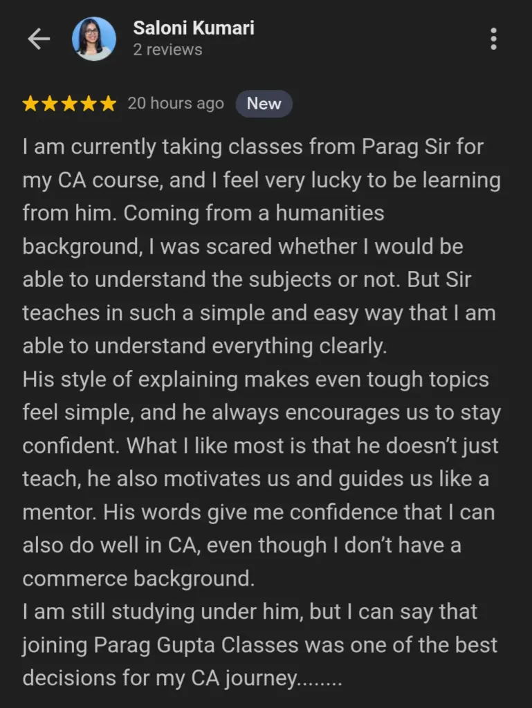 CA Inter Costing Review