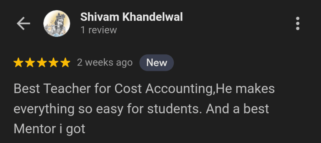 CA Inter Costing Review