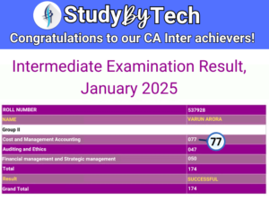 CA Inter Jan 25 Result